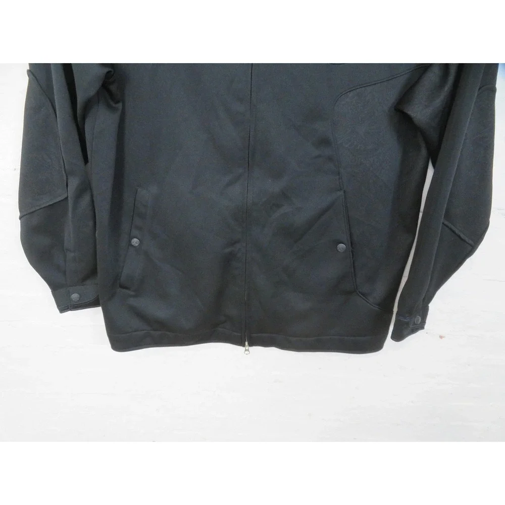 Vtg Air Jordan AF-1 Track Jacket Mens 3XL Black Full Zip Air Force 1 Jumpman y2k